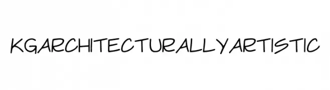 KG Architecturally Artistic  Frei Schriftart Herunterladen