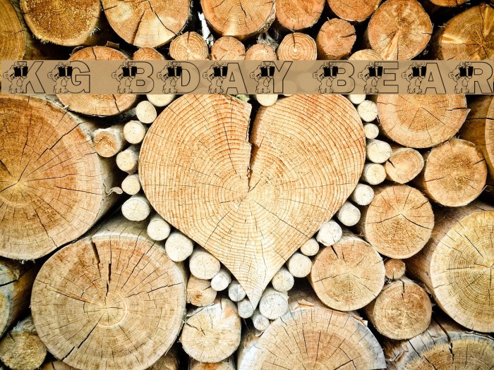 KG BDAY BEAR Example 1