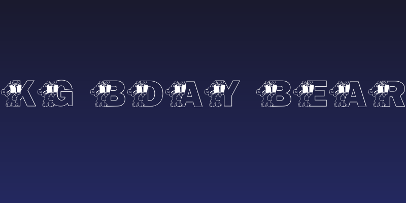 KG BDAY BEAR Social Header
