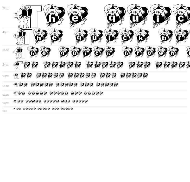 KG BDAY BEAR Waterfall