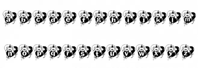 KG BDAY BEAR Fuentes MINÚSCULAS