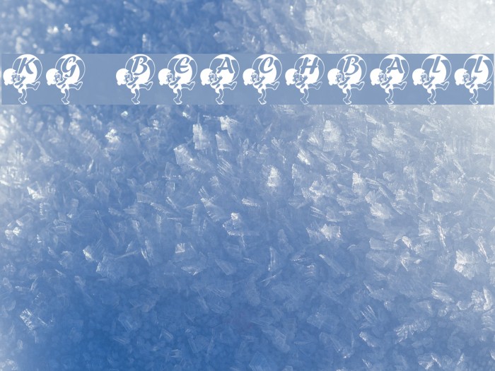KG BEACHBALL Font examples
