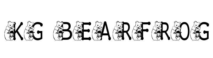 KG BEAR&FROG  font caratteri gratis
