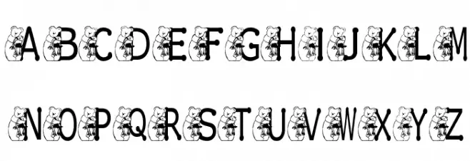 KG BEAR&FROG Schriftart Groß
