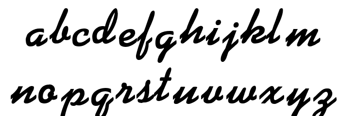 KG BLACKAT Font LOWERCASE