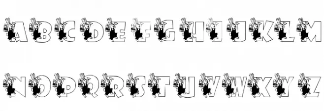 KG BUNBUN Font Litere mari