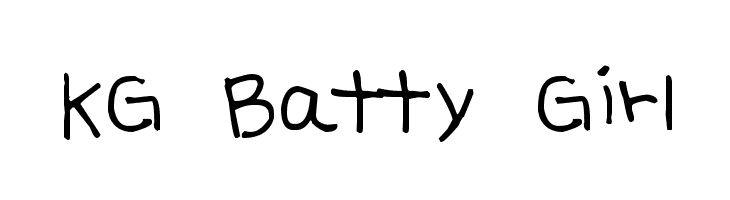 KG Batty Girl  font caratteri gratis
