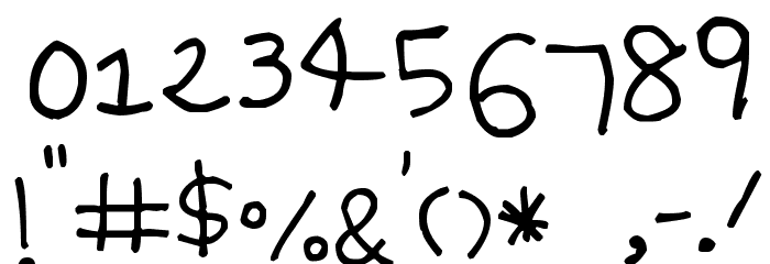 KG Batty Girl Font OTHER CHARS
