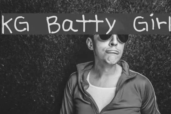 KG Batty Girl Font examples