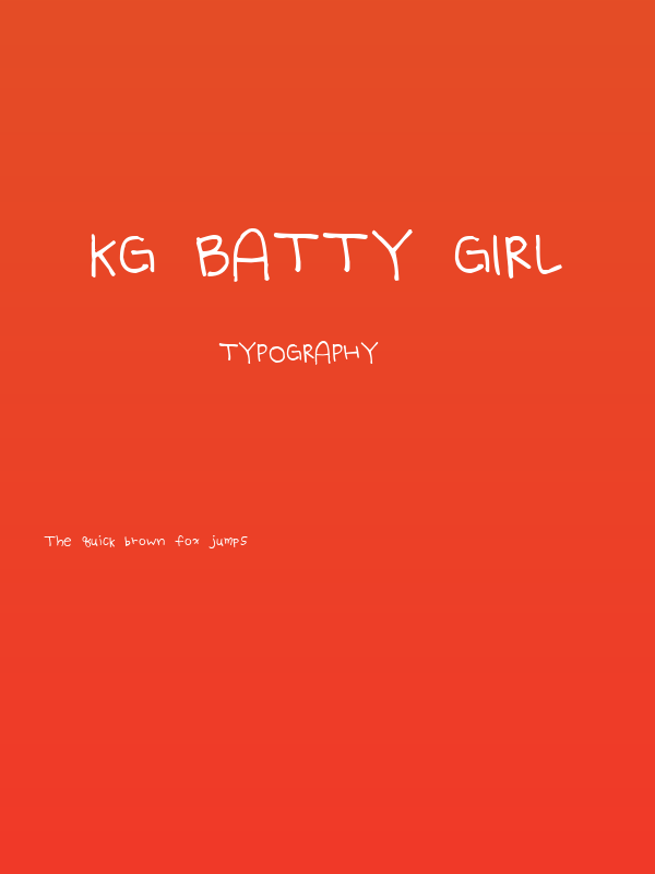 KG Batty Girl Poster