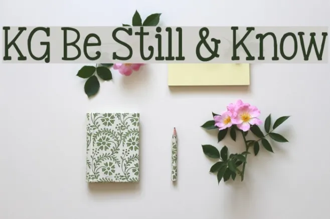 KG Be Still & Know Example 2