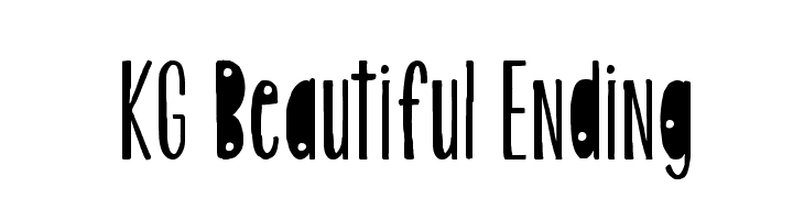 KG Beautiful Ending  Frei Schriftart Herunterladen