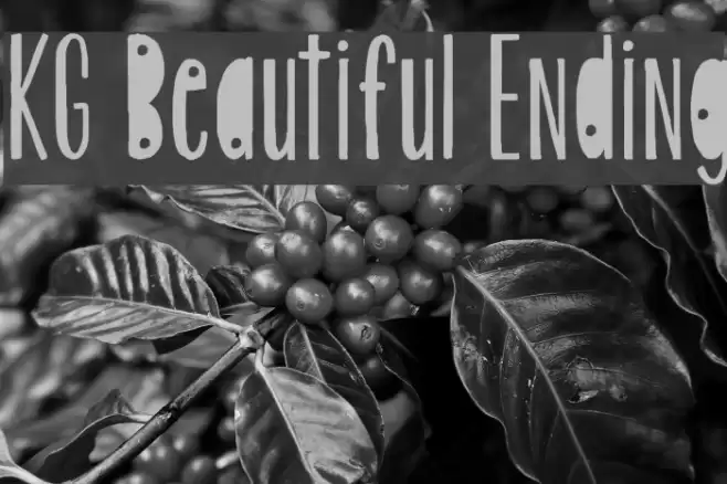 KG Beautiful Ending Font examples