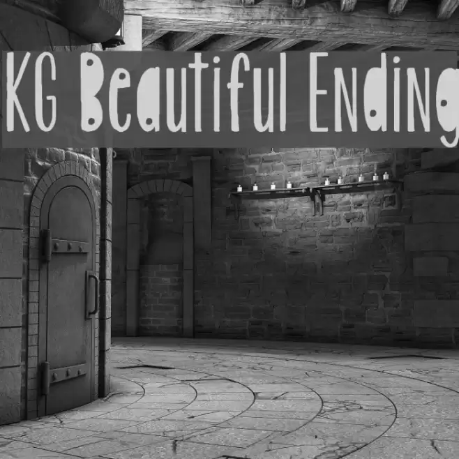 KG Beautiful Ending Font examples