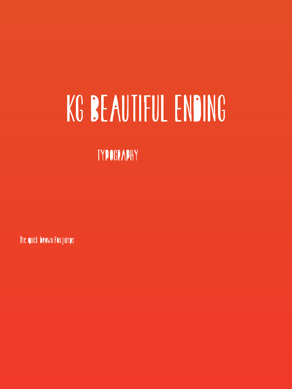 KG Beautiful Ending Poster