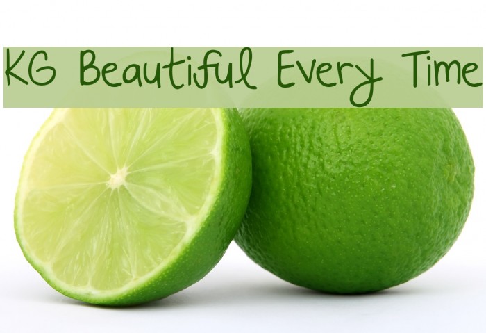 KG Beautiful Every Time Font examples