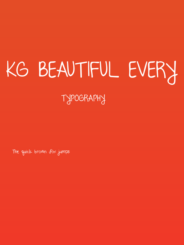 KG Beautiful Every Time Poster