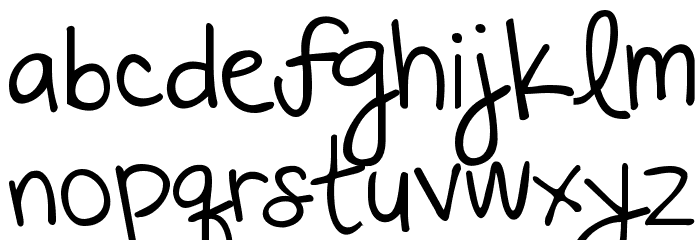 KG Beautiful Every Time Font LOWERCASE