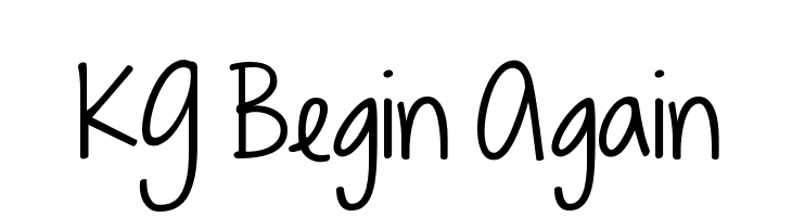 KG Begin Again  Descarca Fonturi Gratis