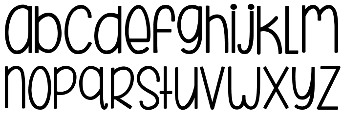 KG Beneath Your Beautiful Chunk Font LOWERCASE