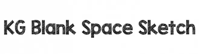KG Blank Space Sketch  les polices de caractères gratuit tlcharger