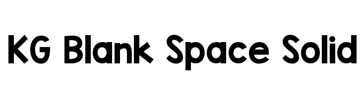 KG Blank Space Solid  Fuentes Gratis Descargar