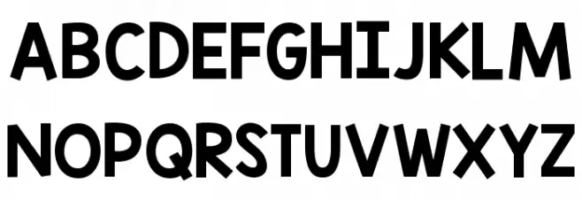 KG Blank Space Solid Schriftart Groß