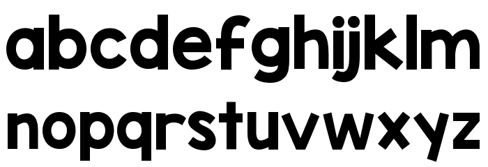 KG Blank Space Solid Font LOWERCASE