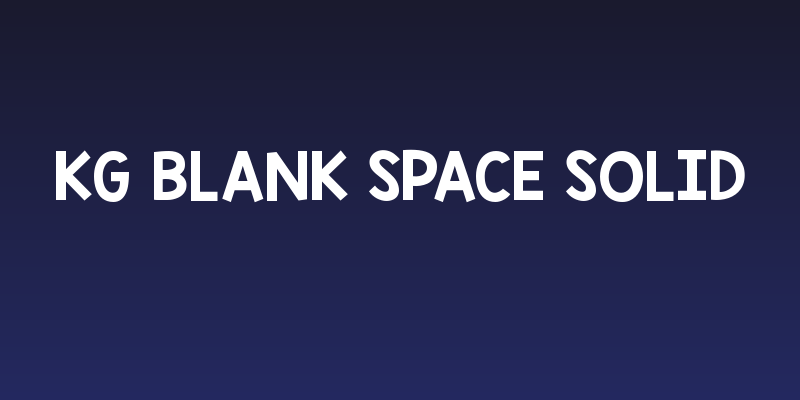 KG Blank Space Solid Social Header