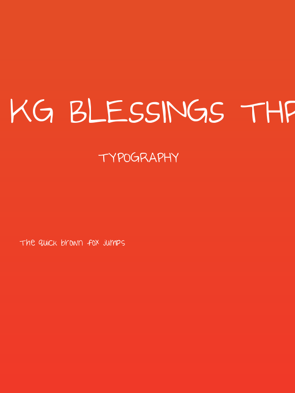 KG Blessings through Raindrops Poster