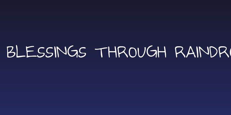 KG Blessings through Raindrops Social Header