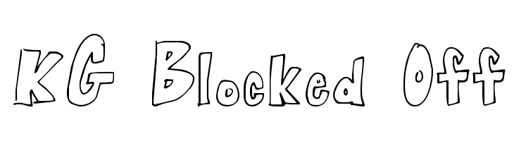 KG Blocked Off  नि: शुल्क फ़ॉन्ट्स डाउनलोड