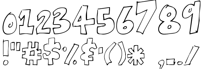 KG Blocked Off Font OTHER CHARS