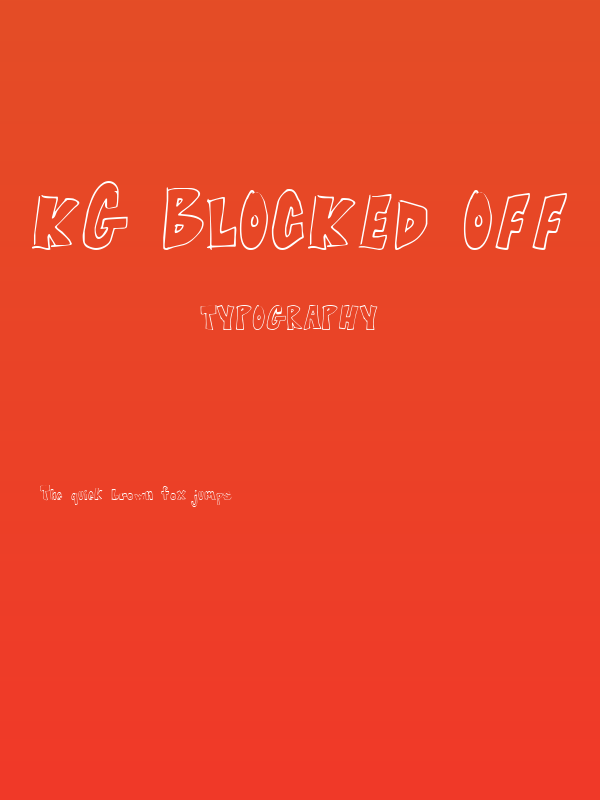 KG Blocked Off Poster