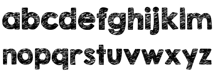 KG Broken Vessels Sketch Font LOWERCASE