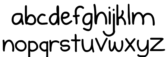 KG Burst My Bubble Bold Font LOWERCASE