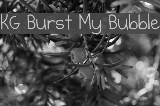 KG Burst My Bubble examples
