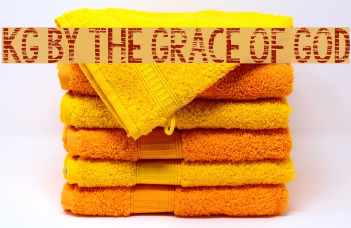 KG By the Grace of God Font examples