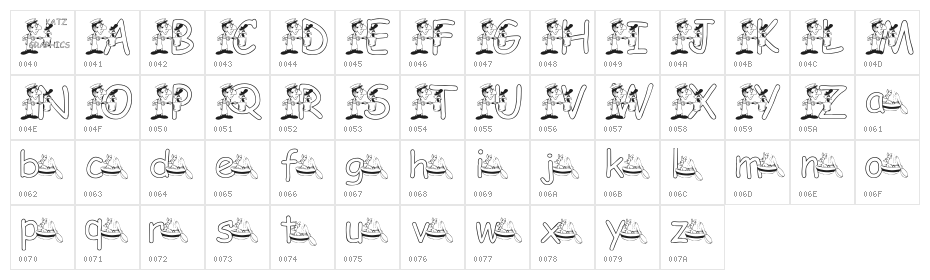KG CHICKEN SOUP Character Map