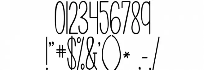 KG Call Me Maybe -skinny Font OTHER CHARS