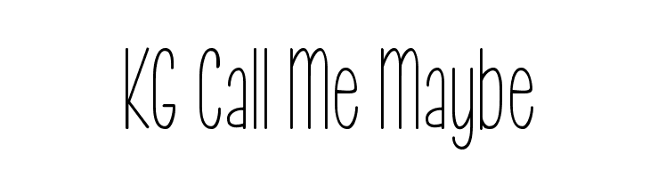 KG Call Me Maybe  Free Fonts Download