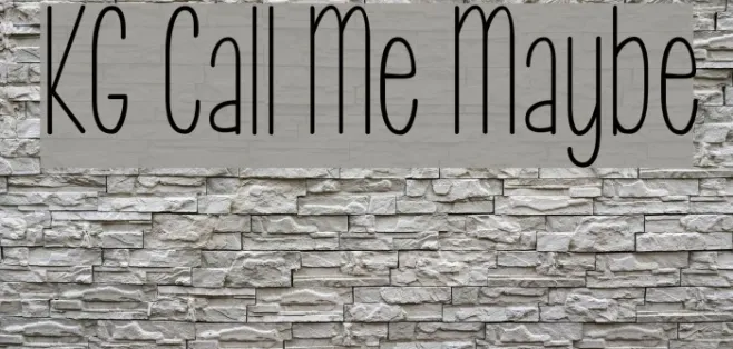 KG Call Me Maybe Example 3