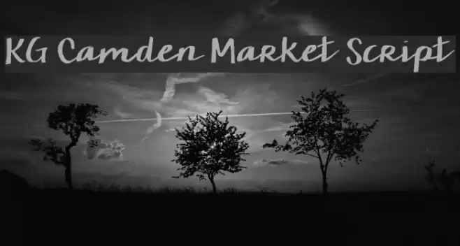 KG Camden Market Script Шрифта examples