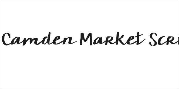 KG Camden Market Script Logo