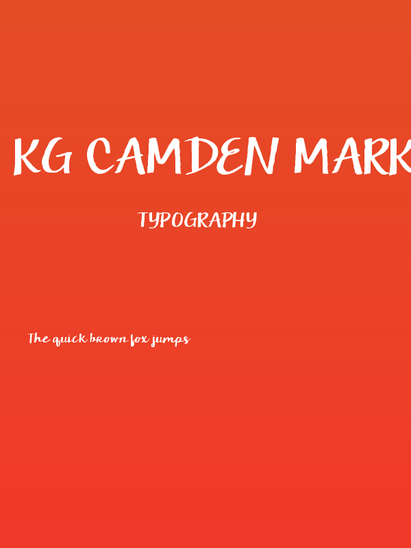 KG Camden Market Script Poster
