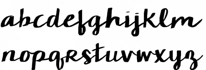KG Camden Market Script Font LOWERCASE