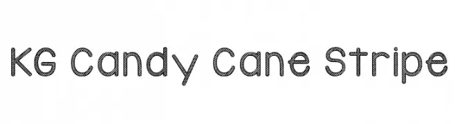 KG Candy Cane Stripe  Frei Schriftart Herunterladen