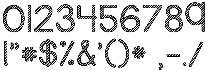 KG Candy Cane Stripe Font OTHER CHARS