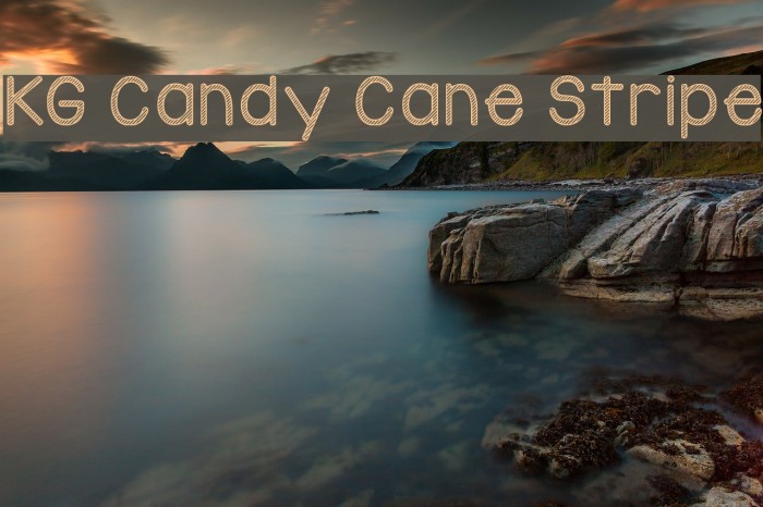 KG Candy Cane Stripe Font examples