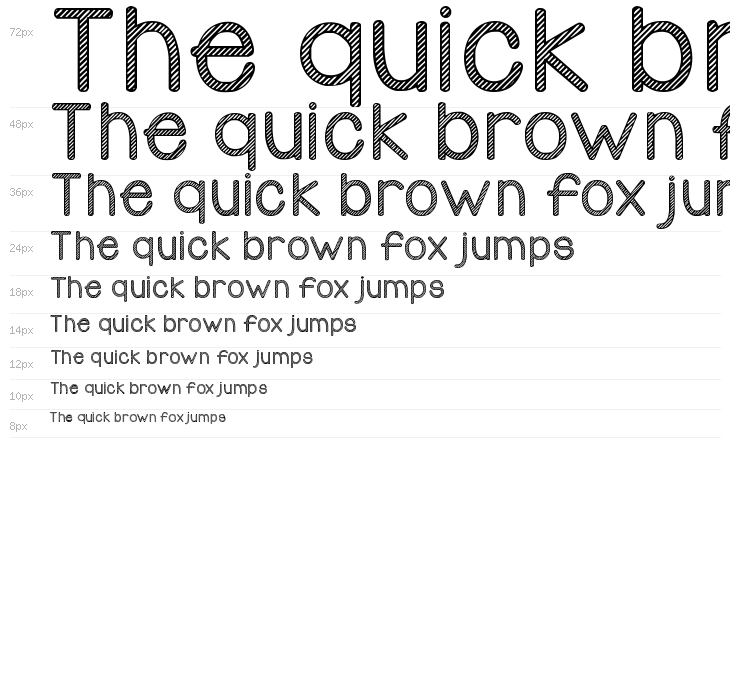 KG Candy Cane Stripe Waterfall